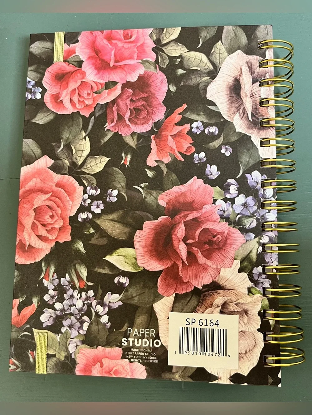 Journal Notebook “Be Still” Spiral in Pink & Green Floral Hardcover NWT